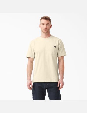 Tričko Dickies Krátké Sleeve Heavyweight Béžový | OUNBQTI-21