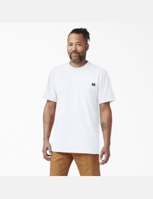 Tričko Dickies Krátké Sleeve Heavyweight Bílé | RIXTZPV-73