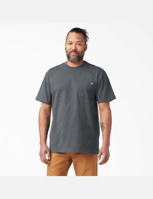 Tričko Dickies Krátké Sleeve Heavyweight Šedé | TCSMPOZ-07