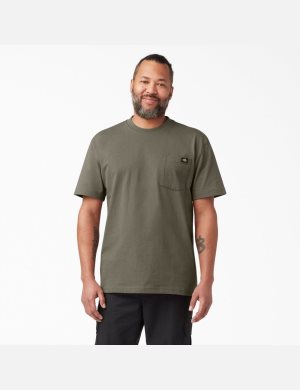 Tričko Dickies Krátké Sleeve Heavyweight Světle Hnědé | XOBJKDG-75