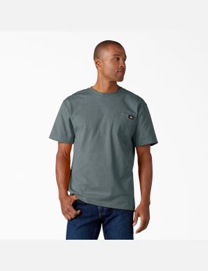 Tričko Dickies Krátké Sleeve Heavyweight Blankyt | XZTYQJE-47