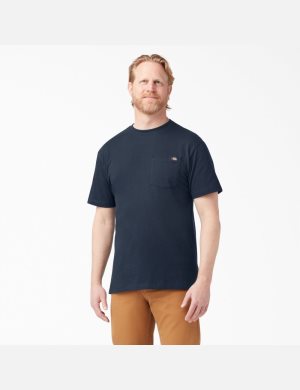 Tričko Dickies Krátké Sleeve Pocket Tmavě Blankyt | XNIGLEH-01