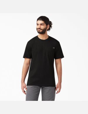 Tričko Dickies Krátké Sleeve Pocket Černé | EAYSFCM-26