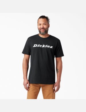 Tričko Dickies Krátké Sleeve Relaxed Fit Icon Grafická Černé | AGYZOCU-19