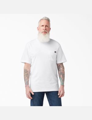 Tričko Dickies Krátké Sleeve Two Packs Bílé | LSUMQDT-51