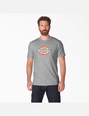 Tričko Dickies Logo Grafická Bílé | RAVWLIE-82