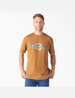 Tričko Dickies Logo Grafická Hnědé | WPUVJAG-07