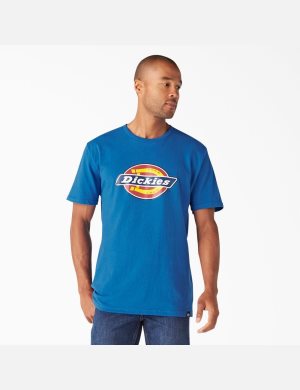 Tričko Dickies Logo Grafická Královská Modrá Blankyt | DFNZOPH-87