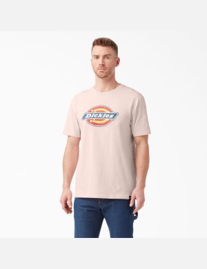 Tričko Dickies Logo Grafická Růžové | DBKTWXL-50