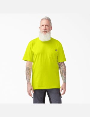 Tričko Dickies Neon Krátké Sleeve Heavyweight Světle Žluté | ZDUGFNR-08