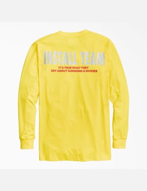 Tričko Dickies New York Sunshine x It's True What They Say Long Sleeve Žluté | XVJDOWU-73