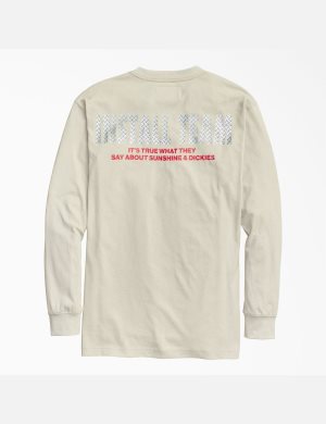 Tričko Dickies New York Sunshine x It's True What They Say Long Sleeve Šedé | YBRUXCS-37